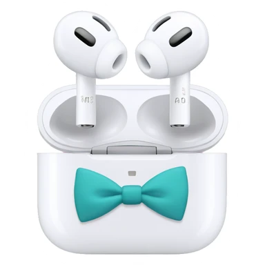 Airpod max with bows sticker