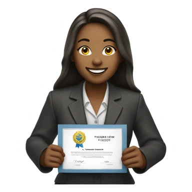 She is certified sticker