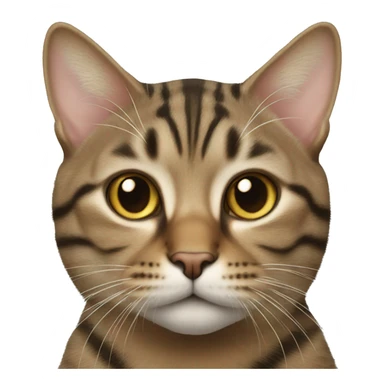 Realistic tabby cat  sticker