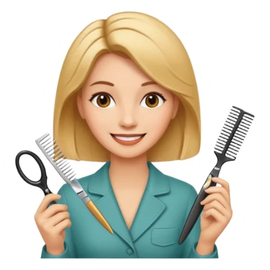 coiffeuse metier sticker