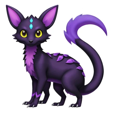 Shiny Salandit-Umbreon-Genet-Noivern-Noibat-Hybrid (Full body) sticker