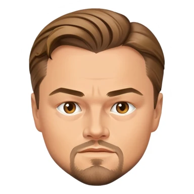 Leonardo DiCaprio face portrait sticker