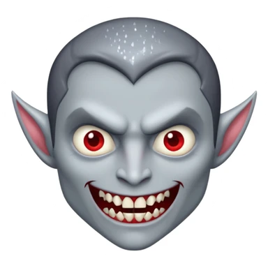 glitter gray dent vampire  sticker