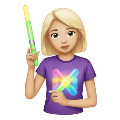 girl at a concert sticker