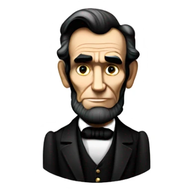 Abe Lincoln locked in sticker