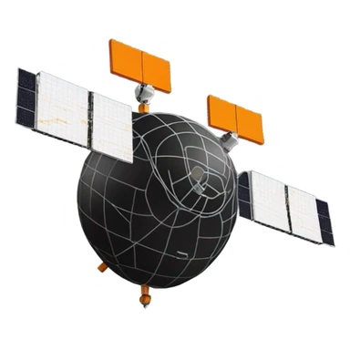 A satellite black and orange using this orang #FC5000 sticker
