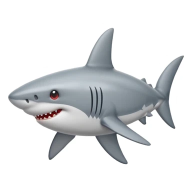 shark with heart eyes sticker