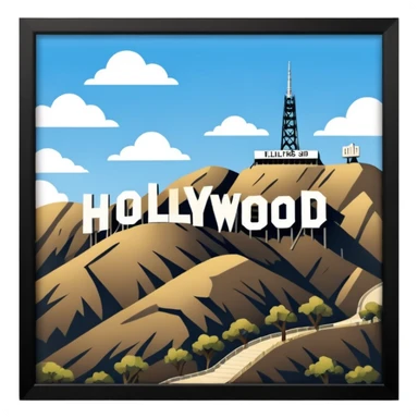 Hollywood Sign sticker