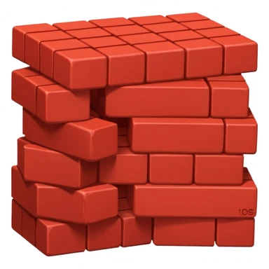 brique rouge sticker