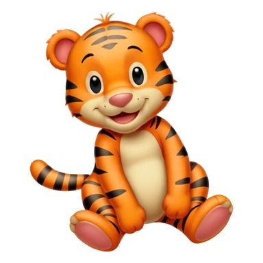 Tigger from Winnie the Pooh, bouncy and cheerful sticker