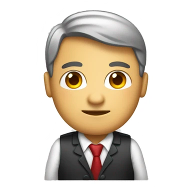 busines man holding german flah sticker