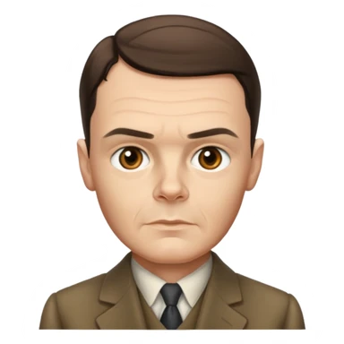 alan turing face sticker