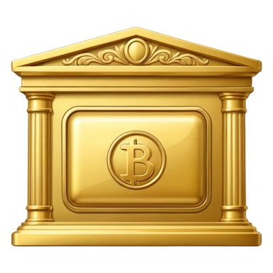 gold bank sticker