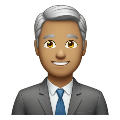 man working in office sticker