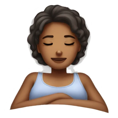 a girl snooze sticker