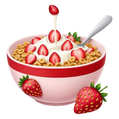 Strawberry cereal sticker