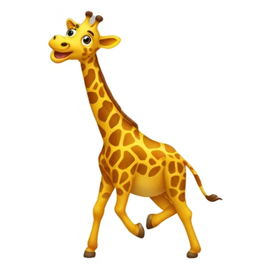 A dancing giraffe  sticker