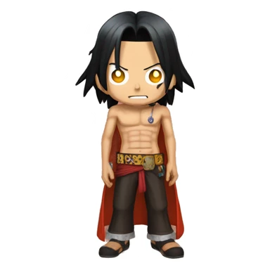Portgas d. Ace from One Piece, version emote for twitch sticker