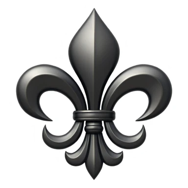 black fleur de lis sticker