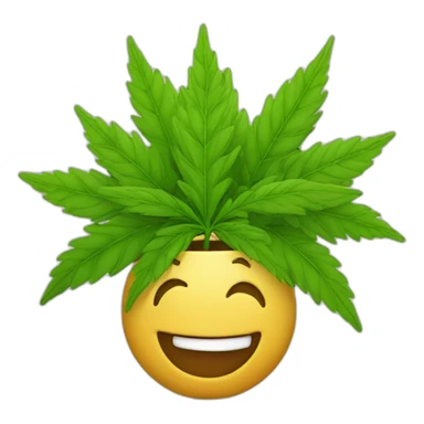 Happy weed sticker