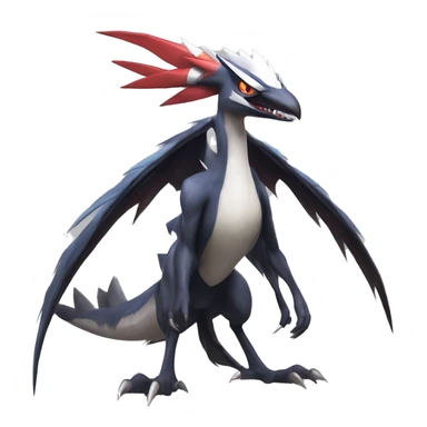Edgy Cool Nargacuga-Noivern-Latias-Silvally-Pokémon Full Body sticker