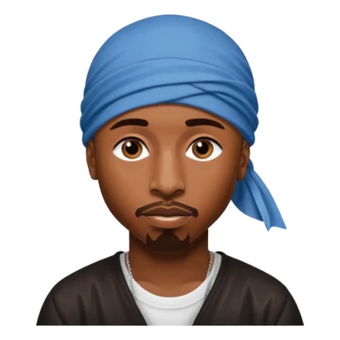 2Pac only face and durage sticker