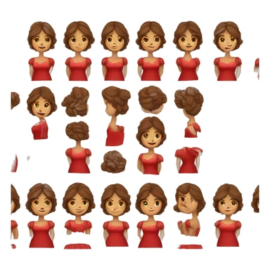 spanish woman red dress sticker