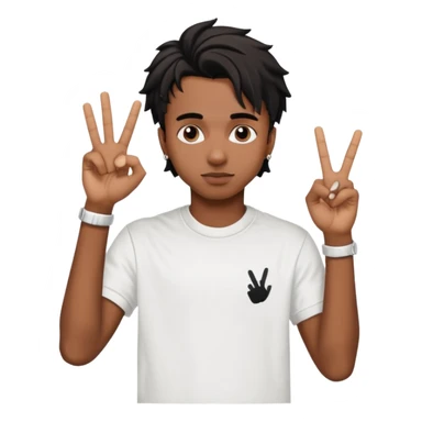 Playboi carti yvl hand sign sticker