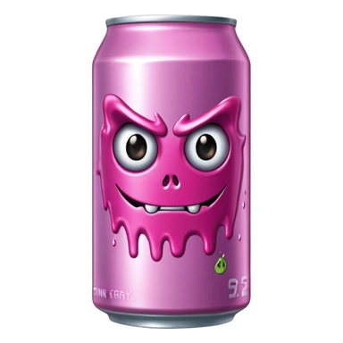 Pink monster energy drink sticker