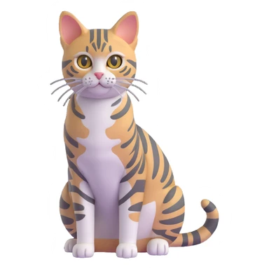 American Shorthair tabby cat sticker