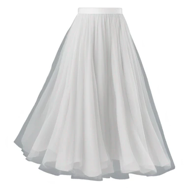 white tulle skirt sticker