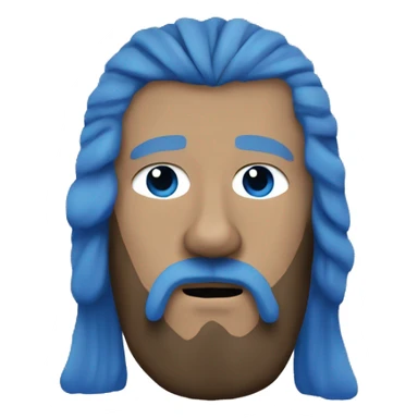 braveheart william wallce with blue paint on face sticker