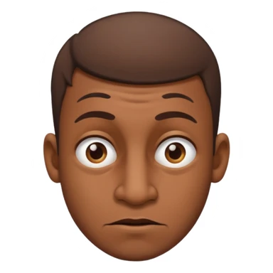 Ugly guy with brown short hair and a big nose sticker