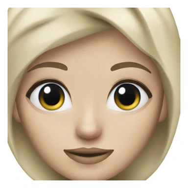 Pretty blonde woman blue eyes grey cat sticker