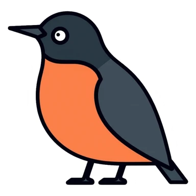 nightingale bird sticker