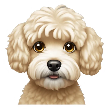 blonde maltipoo dog sticker