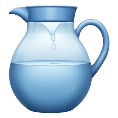 water jug, ceramic pitcher with water sticker