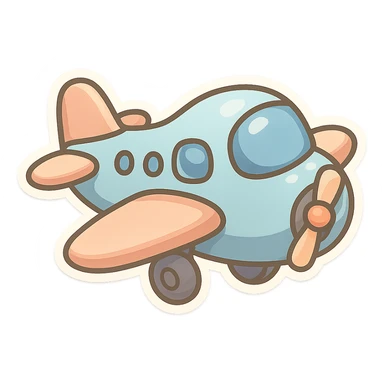 toy airplane sticker