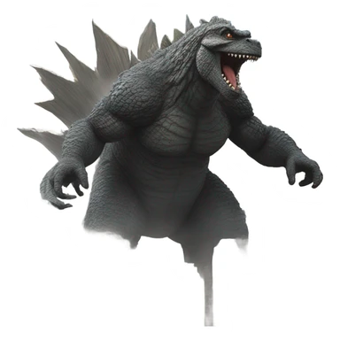 Godzilla  ￼destroying a city  sticker