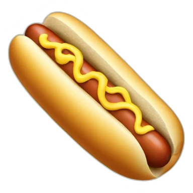 hot dog with banana sticker
