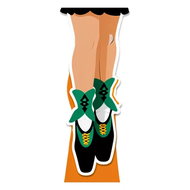 Irish dancer shoes￼ sticker