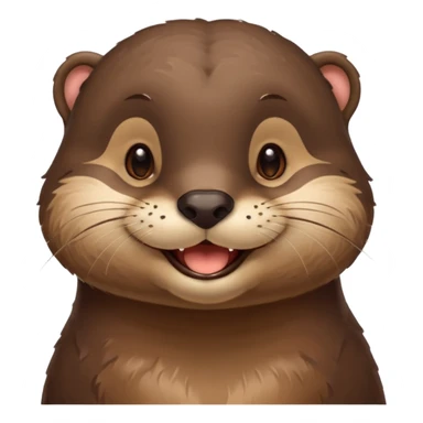 a flirty italian otter sticker