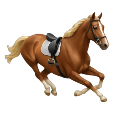 Horse jumping sticker