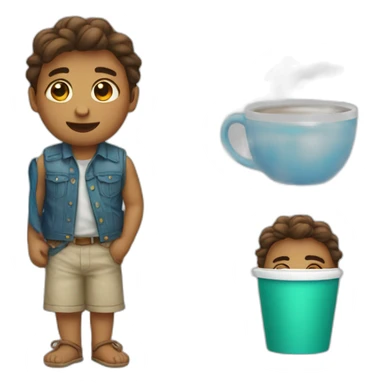 Summrs and cup sticker