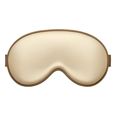 Pale beige silk sleep mask  sticker