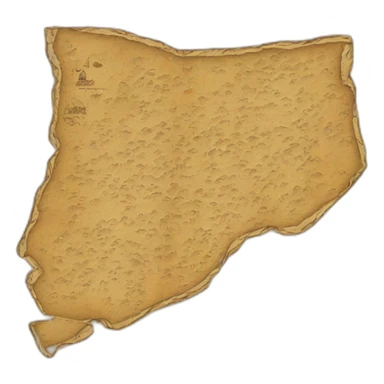 old paper map sticker
