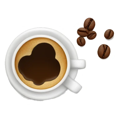 cup of coffee with art sticker