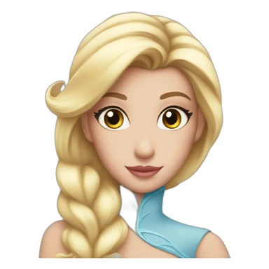 lash and disney princess sticker