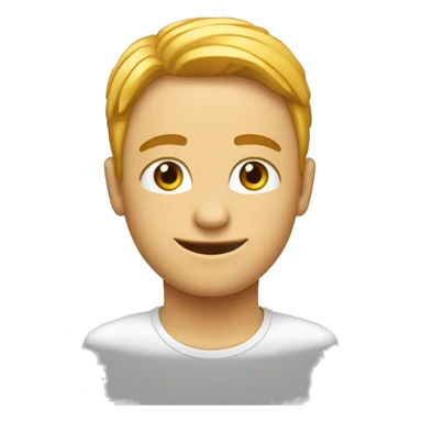 Un emojii uimit cu mâinile pe fata, cu ochii albi și cu ochii în lacrimi de bucurie. sticker