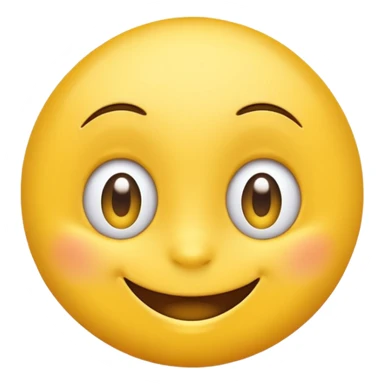 “Create a high-quality, bright yellow emoji with expressive, playful eyes and a big, cheerful smile. It should look cute, funny, and instantly relatable, like the classic 😂 emoji, with smooth shading, a clean design, and a friendly, cartoon style.” sticker